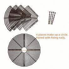 Plastic Round Grid Cover/Protective Soil Guard (To Prevent Cats, Dogs, Children From Entering) - Cat Scratch Pad/Pet Digging Deterrent Mat - Flower Shed Fence - View 10