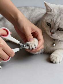 Cat Nail Clippers With Sharp Stainless Steel Blades, Non‑Slip Grip Handle Pet Claw Trimmer For Kitten & Cats - View 3