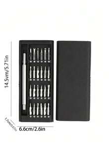 25-In-1 Precision Screwdriver Set, Multi-Functional Repair Tool Kit, Suitable For Disassembling Smartphones And Tablets, Plastic Material, Free - Comes With Various Types Of Screwdriver Bits - Multicolor - View 2