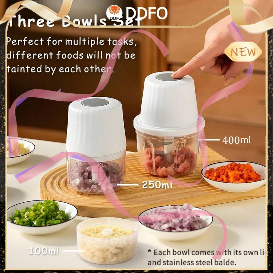 100250400ML Mini Food Chopper Blender Processor For Nut Vegetable Fruit Food From Ddf The Best Price - Fp221s - View 1