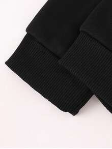 Disney This Soft And Warm Hoodie For Girls Features Minnie Mouse With Pink Sequined Bow Ears Print, Perfect For Everyday Casual Wear, Family Outings, And More. - màu đen - Xem 5