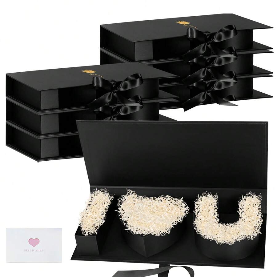 Hộp quà "Anh yêu em" kích thước 17,9" x 7,5" x 2,6", thích hợp đựng hoa, quà tặng Ngày Valentine, Ngày của Mẹ, đám cưới, kỷ niệm, sinh nhật, lễ tốt nghiệp và các dịp khác. Hộp quà hình chữ cái lớn, dày dặn, có thể chứa đầy quà. - Anh Yêu Em - Xem 1