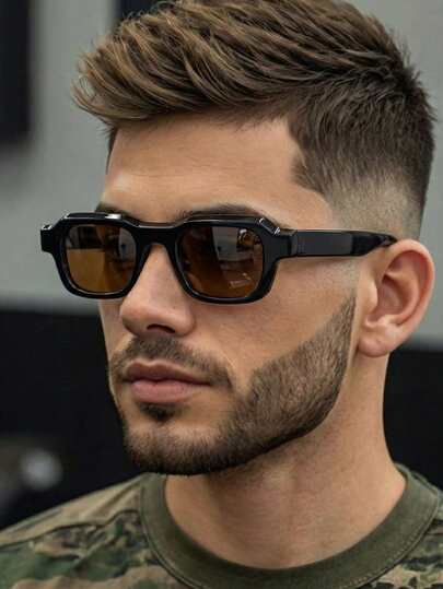 1 par de gafas de moda de uso diario con estilo retro para hombres, adecuadas para viajes, fotografía callejera, vacaciones