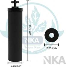 BB9-2 Water Filter Replacement For Berkey Water Purification System. NSF Certified Carbon Filter For Berkey Water Filter Replacement,For Big Berkey Water Gravity Filter,2 Pack - Xem 5