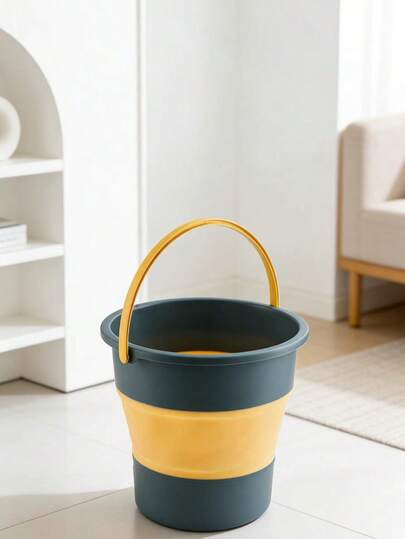 1pc Foldable Collapsible Bucket, Portable Household Outdoor Fishing Car Camping Student Dormitory Multi-Function Bucket