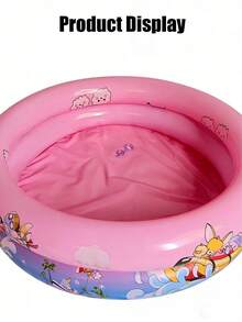1pc, 2026 Oversized Thickened Double-Layer Beach Swimming Pool, Size 90*90cm, Outdoor Beach Swimming Pool, Floating Swimming Pool For Water Party, Fishing Pond Inflatable Swimming Pool Beach Toy Sand Pit Toy Thickened Inflatable Swimming Pool - Multicolor - View 6