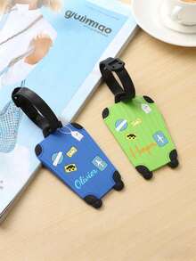 Personalized Luggage Tag, Customized Luggage Label, Traveler's Gift, Graduation Gift, Wedding Party Gift, Family Gift, Gift For Friends And Family, Essential For Business Trip And Travel - Multicolor - View 3