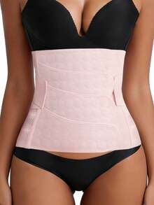 Faja reductora para mujer, Cinturón de compresión, Faja postparto - Rosa - Ver 7
