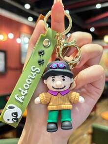 Móc khóa hình nhân vật hoạt hình dễ thương, phụ kiện trang trí ba lô, móc khóa hình búp bê đôi, quà tặng ngày Valentine - Nhiều màu - Xem 12