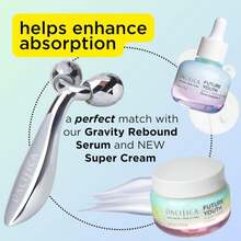 Pacifica Future Youth Stainless Steel Face Roller U2013 Cooling Dual Gua Sha Facial Massager For Sculpting, Contouring &Amp; De-Puffing U2013 Anti-Aging Skin Care Tool For Wrinkles &Amp; Fine Lines Lymphatic Drainage - ColorA - 查看 4