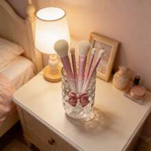 1 hộp đựng mỹ phẩm hình nơ | Hộp trang trí phòng ngủ, thích hợp đựng cọ trang điểm, đồ dùng văn phòng, đồ dùng phòng tắm và phụ kiện phòng ngủ. - nhiều - Xem 3