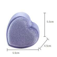 Velvet Ring Box - Luxury Elegant Heart-Shaped Ring Display Box With Removable Lid, Suitable For Proposal, Engagement, Wedding, Ceremony, Anniversary - Multicolor - View 7