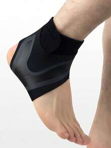 1 pieza Soporte de compresión ajustable para articulación del tobillo - Manga deportiva elástica y transpirable con cierre de gancho y bucle, adecuada para baloncesto, fútbol, correr y otros deportes - Sin electricidad requerida, diseño de soporte específico para deportes, tela transpirable - multicolor - Ver 3