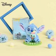 Búp bê nhồi bông Stitch chính hãng của Disney, mô hình trang trí xe hơi, đồ trang trí Stitch bằng vải nhung, quà tặng sinh nhật, phụ kiện xe hơi. - Màu xanh lam - Xem 4