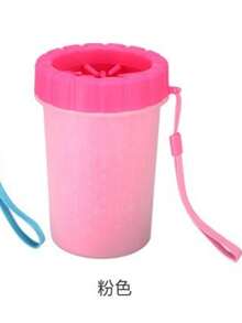 1pc Random Color Pet Paw Cleaning Cup, Portable Silicone Pet Foot Cleaning Brush, Random Color Chime - Multicolor - View 14