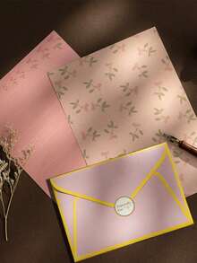 清新信封信纸套装，手写情书，浪漫文具，少女风，适合情人节 - 1 Set - 查看 5