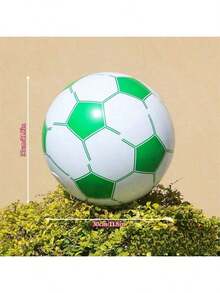 1 pieza, Balón de fútbol inflable, Pelota de playa decorativa inflable de PVC para piscina, Pelota deportiva acuática, Balón publicitario inflable, Copa Mundial, Balón de fútbol inflable para agua, Esencial para verano, playa, piscina, vacaciones y viajes - balón de fútbol inflable - Ver 12