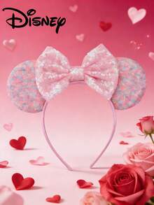 Diadema con orejas de ratón para fiesta de cumpleaños de niña princesa 2026 - Multicolor - Ver 9