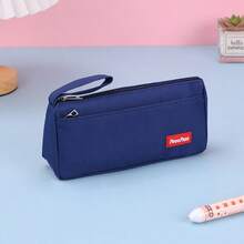 Customized Text LOGO Minimalist Pencil Case, Large Capacity Stationery Bag, Pencil Pouch For Students, Back To School Gift, Personalized Pencil Bag - Multicolor - View 12