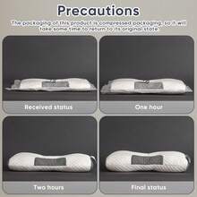 Buy 1 Get 1 Free, 2 Soft Woven Neck Massage Couple Pillows - Adjustable Ergonomic Orthotic Profile Support, High Quality Pillow Core, Sleep Comfort, Removable Pillowcase - 紫羅蘭色 - 查看 4