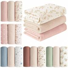 Khăn quấn muslin cho trẻ sơ sinh, yếm thấm nước dãi unisex, chăn đa năng có thể dùng làm yếm thấm nước dãi, khăn lau miệng, khăn phủ xe đẩy, khăn phủ ghế ô tô, phù hợp cho cả bé trai và bé gái, thoáng khí và thân thiện với da, vật dụng thiết yếu cho trẻ sơ sinh, quà tặng tuyệt vời. - Nhiều màu - Xem 1