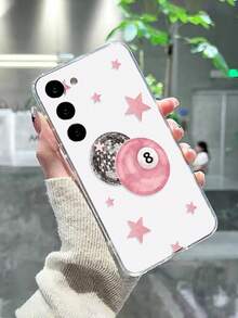 时尚印花镂空透明星形数字设计手机壳，兼容三星S26/S26 Plus/S26 Ultra、S25/S25 Plus/S25 Ultra、11/12 Pro/12/12X/13 Pro/14 Pro/15 Pro、10/9/Note 9/12C/Note 11 Pro，防摔保护套 - 彩色 - 查看 5