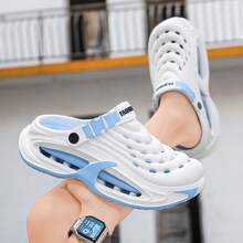 Casual    EVA    Hook Loop    Outdoor - White and Blue - View 6