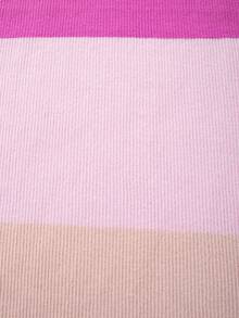 性感修身条纹粉色抹胸针织连衣裙，适合春、夏、秋季穿着 - 粉色 - 查看 8