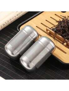1pc Large Tea Infuser, 304 Stainless Steel Tea Leaf Filter, Tea Ball With Extended Chain Hook, Coffee Filter - Silver - View 7