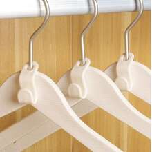 Space-Saving Mini Clothes Hanger, Stackable Hanger With Hooks, Plastic Wardrobe Storage Rack, Home Organization Supplies - Multicolor - View 7