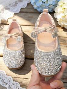 幼儿/女童芭蕾平底玛丽珍鞋 - 适合婚礼、上学、派对等场合 - 粉色 - 查看 3