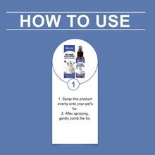 宠物毛发柔顺喷雾，滋养猫狗毛发，令毛发柔软蓬松，不打结 - 查看 4