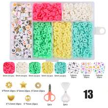 1620 Pcs Clay Beads, String Beads For Jewelry Making, Heishi String Friendship Bracelet Making Set With Pendant Letter Gold Beads, Lady Party Birthday Gift (6mm) - Multicolor - View 19