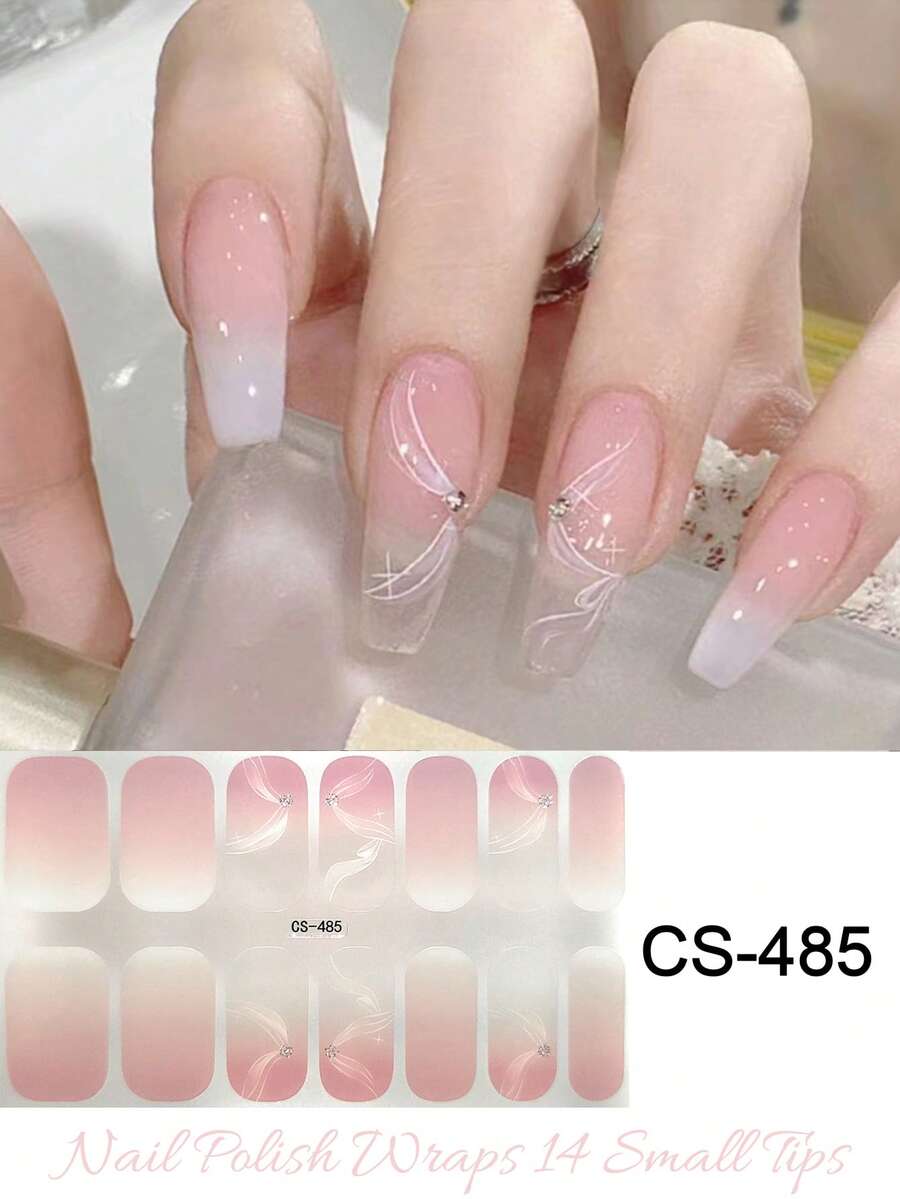 Waterproof Self-Adhesive Nail Stickers Set, Fresh Designs Suitable For Autumn/Winter Nail DIY