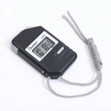 Cronómetro electrónico, temporizador con pantalla digital, temporizador con función de apagado, cronómetro para correr y hacer ejercicio, visualización de fecha y hora. - Verde - Ver 5