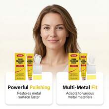 金属抛光膏，家用厨房炉灶不锈钢清洁、去污、翻新、增亮 - 1set - 查看 7
