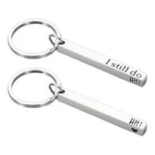 Sixth Wedding Anniversary Keychain Gift For Wife And Husband Iron Anniversary Durable Iron Material Classic Black Color Symbolic Love And Lasting Commitment - như hình ảnh - Xem 1