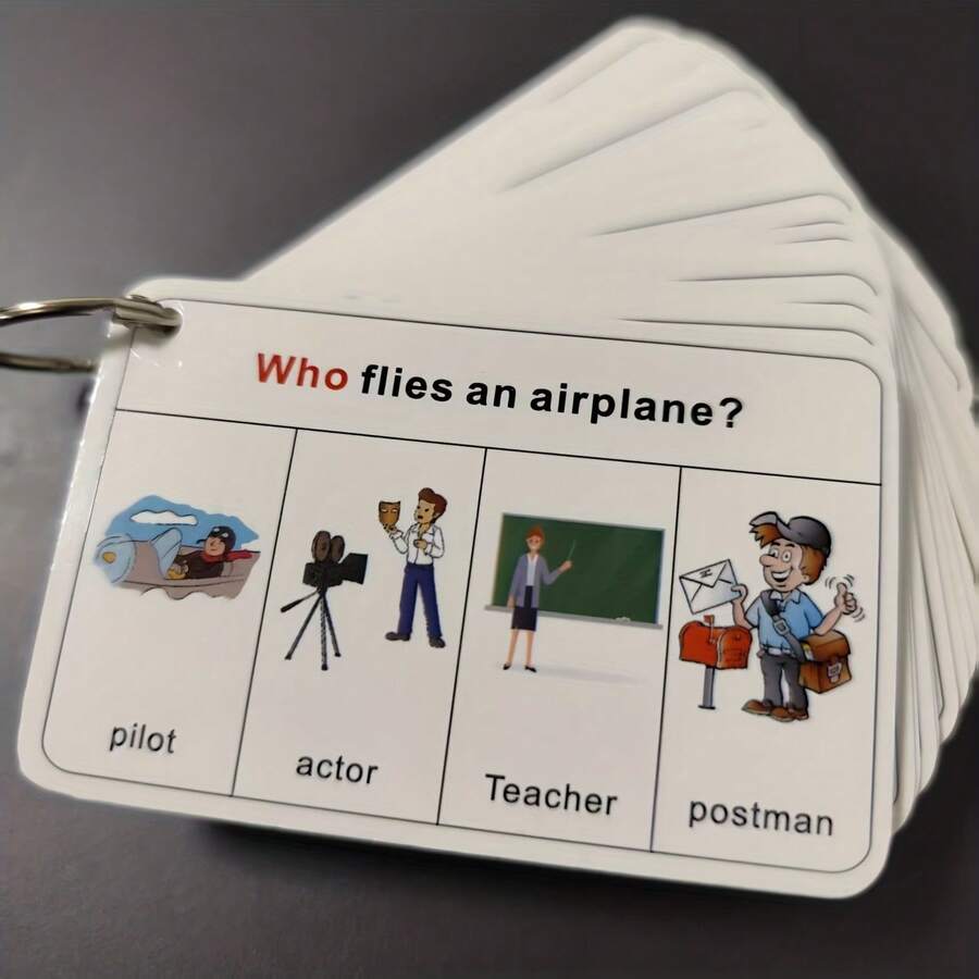 100 WH Question Flash Cards; WH Questions; Speech Therapy Task Cards; Speech Therapy Resource; Functions Task Cards - Multicolor - View 1