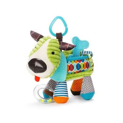Bandana Buddies Activity And Teething Toy With Multi-Sensory Rattle And Textures, Puppy,Party Gifts,Birthday