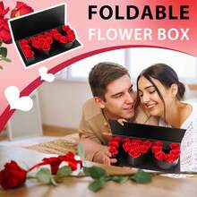 Hộp quà "Anh yêu em" kích thước 17,9" x 7,5" x 2,6", thích hợp đựng hoa, quà tặng Ngày Valentine, Ngày của Mẹ, đám cưới, kỷ niệm, sinh nhật, lễ tốt nghiệp và các dịp khác. Hộp quà hình chữ cái lớn, dày dặn, có thể chứa đầy quà. - Anh Yêu Em - Xem 8