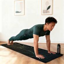 1 片 71*22 英寸瑜伽垫，多种花卉图案可选 - 防滑耐磨，加宽加厚健身垫，家用/专业初学者瑜伽训练垫 - 彩色 - 查看 5
