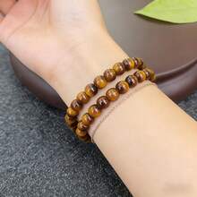 一件式套装，纯天然水晶手链，10毫米/8毫米/6毫米虎眼石手链，天然虎眼石手链，黄色虎眼石手链，男女皆宜，适合男孩女孩佩戴，时尚手链，情人节礼物，周年纪念礼物，简约手链。 - 彩色 - 查看 7