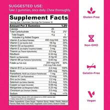 Miriyalyad Goli Women's Complete Multivitamin Gummies |   60ct, Vegan, Non-GMO |   225mcg Biotin, Gluten-Free & Gelatin-Free Dietary Supplement - 2PCS - 查看 3