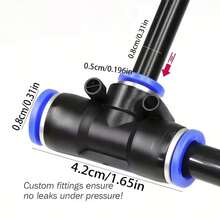 Automatic Universal Brass Atomizing Nozzle Set | Garden Atomizing Irrigation Cooling Quick Plug Humidifier, Adjustable Nozzle, Suitable For Lawns, Lawn Automatic Drip Irrigation Systems, Potted Plant Greenhouses - Irrigation Kit - View 2