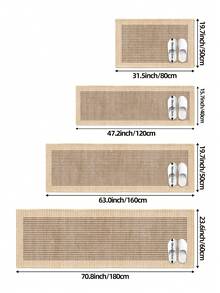 DAJIANG 1 pieza Felpudo antideslizante de terciopelo grueso, alfombra de piso cómoda, alfombra de pasillo, alfombra de cocina, lavable a máquina, fácil de limpiar, decoración del hogar, decoración de entrada, decoración de baño y cocina - Multicolor 5 - Ver 3