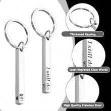 Sixth Wedding Anniversary Keychain Gift For Wife And Husband Iron Anniversary Durable Iron Material Classic Black Color Symbolic Love And Lasting Commitment - như hình ảnh - Xem 3