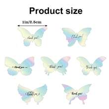 500 Stickers Shaped Holographic Laser Butterfly Thank You Roll Stickers 1 Inch Pvc Adhesive Sealing Stickers Hot - Multicolor - View 1