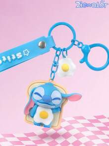 Stitch Keychain, Lilo & Stitch Series Cute Stitch Plush Keychain - Multicolor - View 2