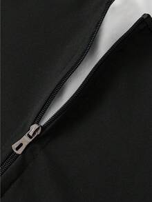 ARUNOW 男士保暖拉链桑拿背心压缩排汗塑身衣运动健身塑形上衣 银黑色（S-XXXL）春季 - 銀色 - 查看 7