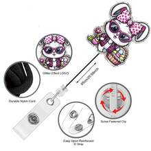 Easter And Spring Badge Reel/Bunny Badge Reel/ Nurse Badge Reel, ID Holdegr/ Gift, Easter Egg Badge Reel/ Teacher Badge Reel - C-multicolor - View 3